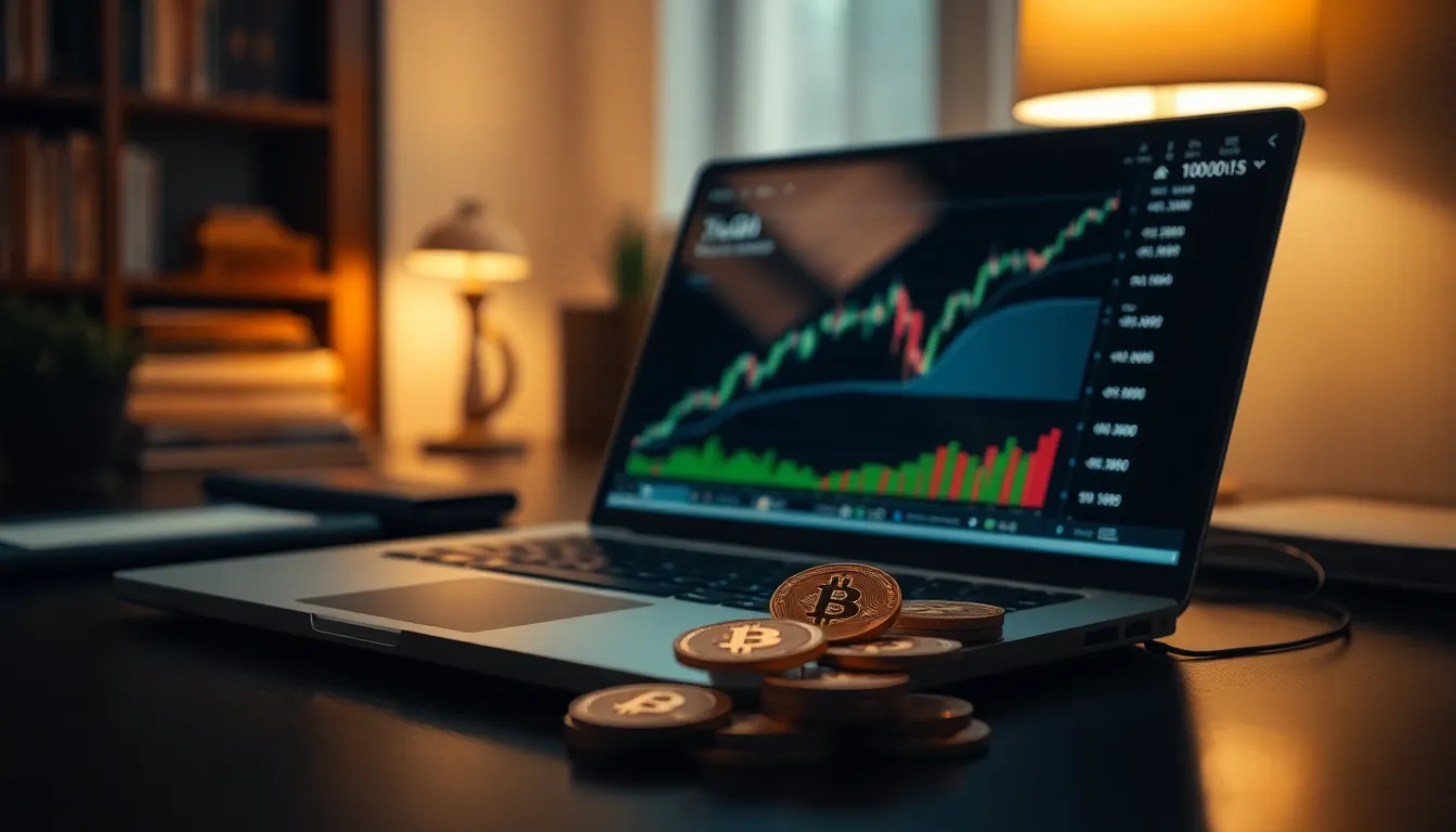 비트코인 시장 성장과 기술 혁신을 보여주는 추상적인 이미지