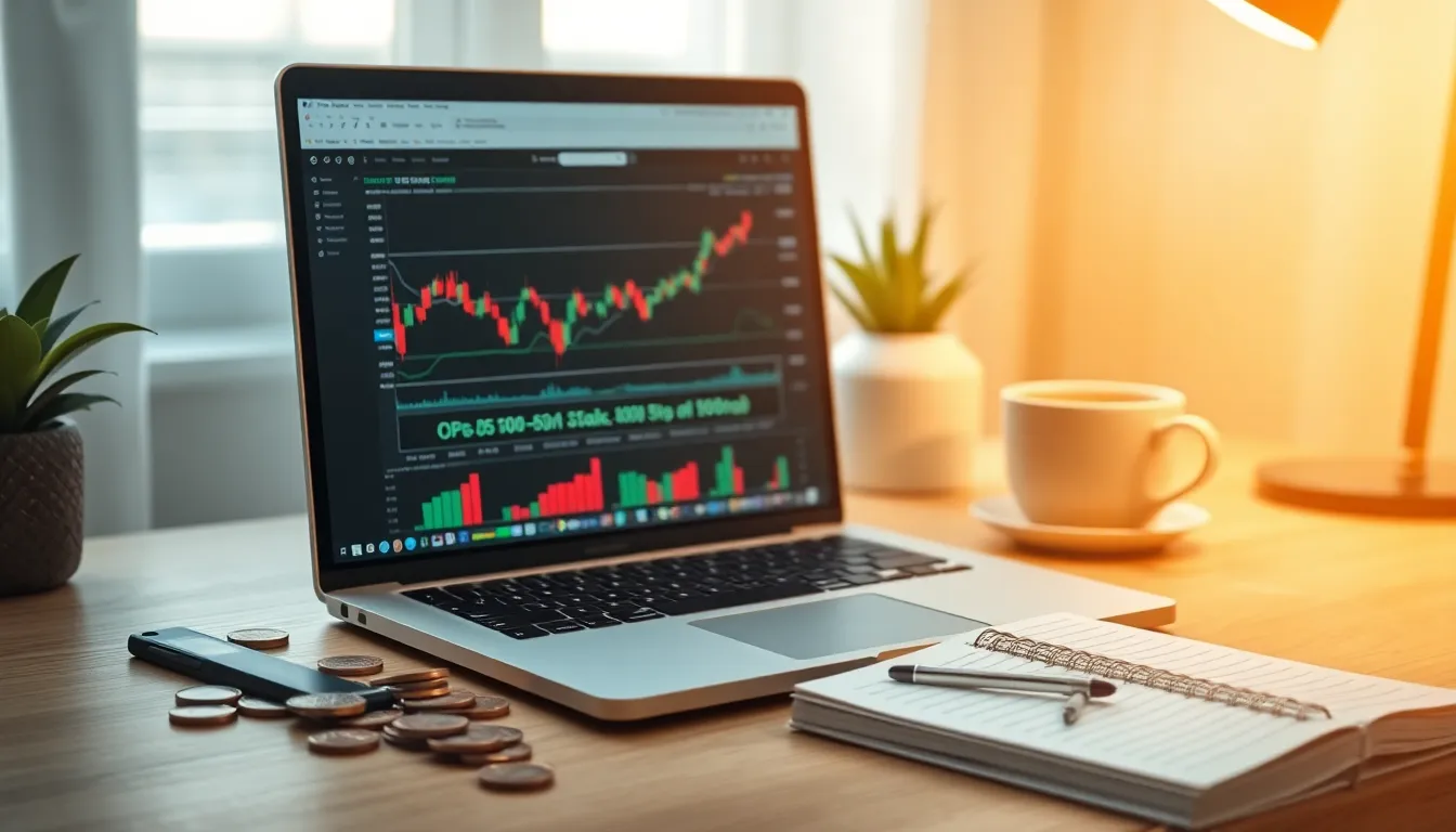 비트코인 차트와 디지털 자산을 나타내는 그래픽